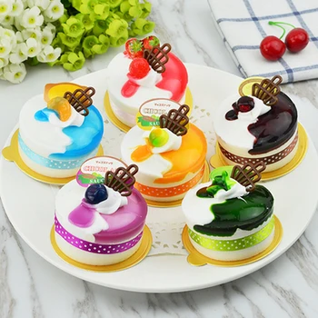 Artificial bread cake model of the circle belt trays two-color jelly fruit cake dessert props
Artificial bread cake model of the circle belt trays two-color jelly fruit cake dessert props