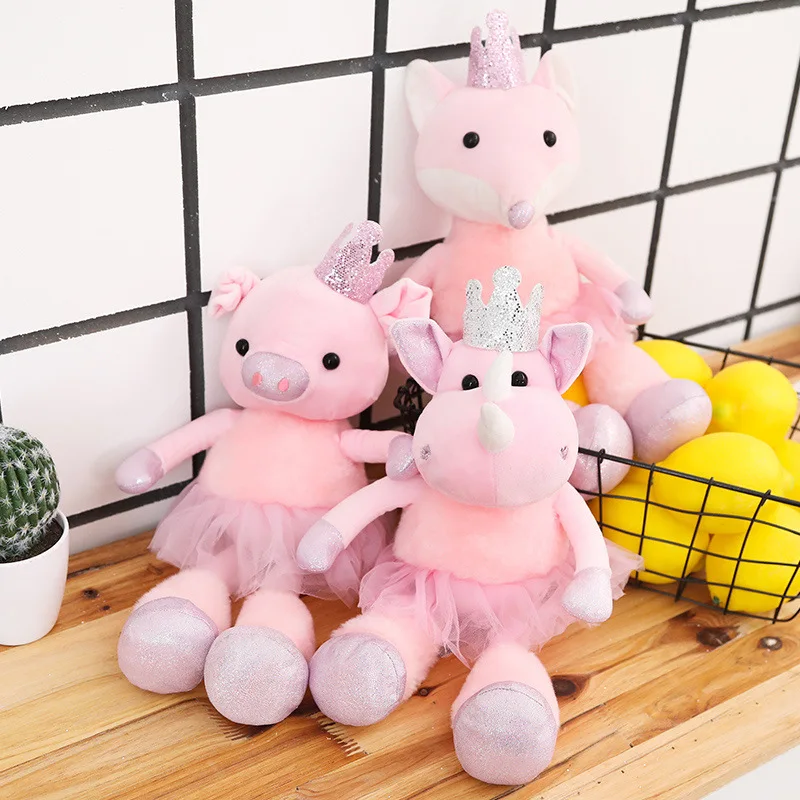 Cute Pink Small Pig Fox Princess Plush Toys Stuffed Animal Rhinoceros Plush Doll Toy Ragdoll Girls Birthday Gift Toys
Cute Pink Small Pig Fox Princess Plush Toys Stuffed Animal Rhinoceros Plush Doll Toy Ragdoll Girls Birthday Gift Toys