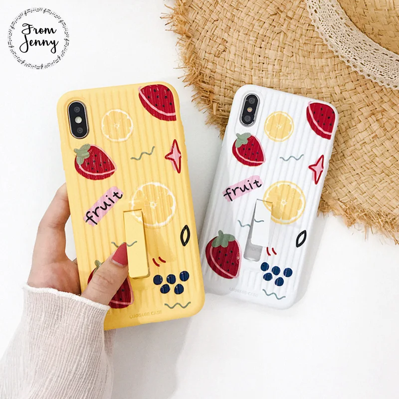From Jenny Solid color small fresh for iPhone x xr xs max 6 6s 7 8 Plus fruit stand mobile phone TPU protection soft shell
From Jenny Solid color small fresh for iPhone x xr xs max 6 6s 7 8 Plus fruit stand mobile phone TPU protection soft shell