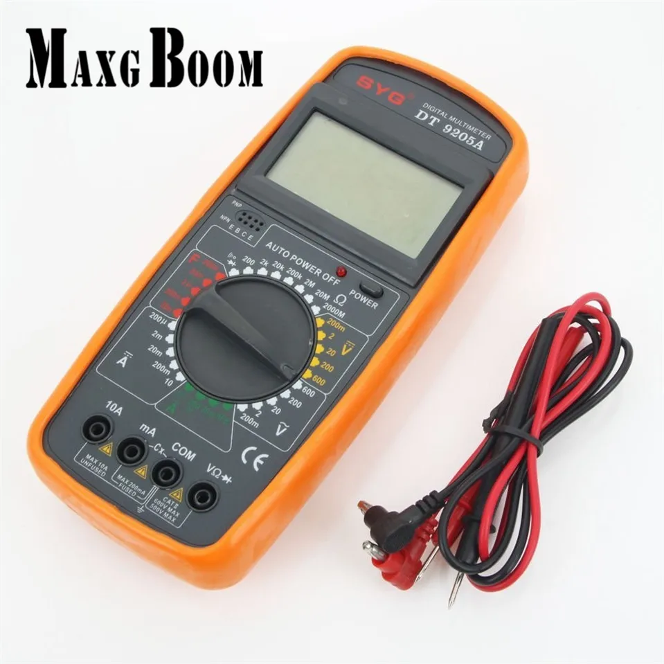 MaxgBoomDT9205A Digital Multimeter Voltmeter Ohmmeter Ammeter Capacitance Tester
MaxgBoomDT9205A Digital Multimeter Voltmeter Ohmmeter Ammeter Capacitance Tester