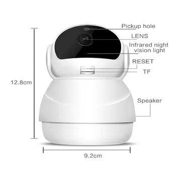 HD 1080P WiFi IP Home Security Camera Two-way Audio 360 Degree Panoramic 3D Navigation Pan Tilt(UK PIUG)
HD 1080P WiFi IP Home Security Camera Two-way Audio 360 Degree Panoramic 3D Navigation Pan Tilt(UK PIUG)