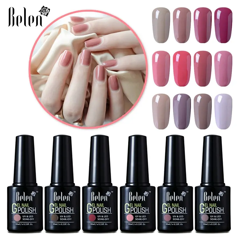 Belen 10ml Nude Colors Series Soak Off UV Gel Nail Polish Pure Gel Polish Vernis Semi Permanent Manicure Art Lacquer Base Top
Belen 10ml Nude Colors Series Soak Off UV Gel Nail Polish Pure Gel Polish Vernis Semi Permanent Manicure Art Lacquer Base Top