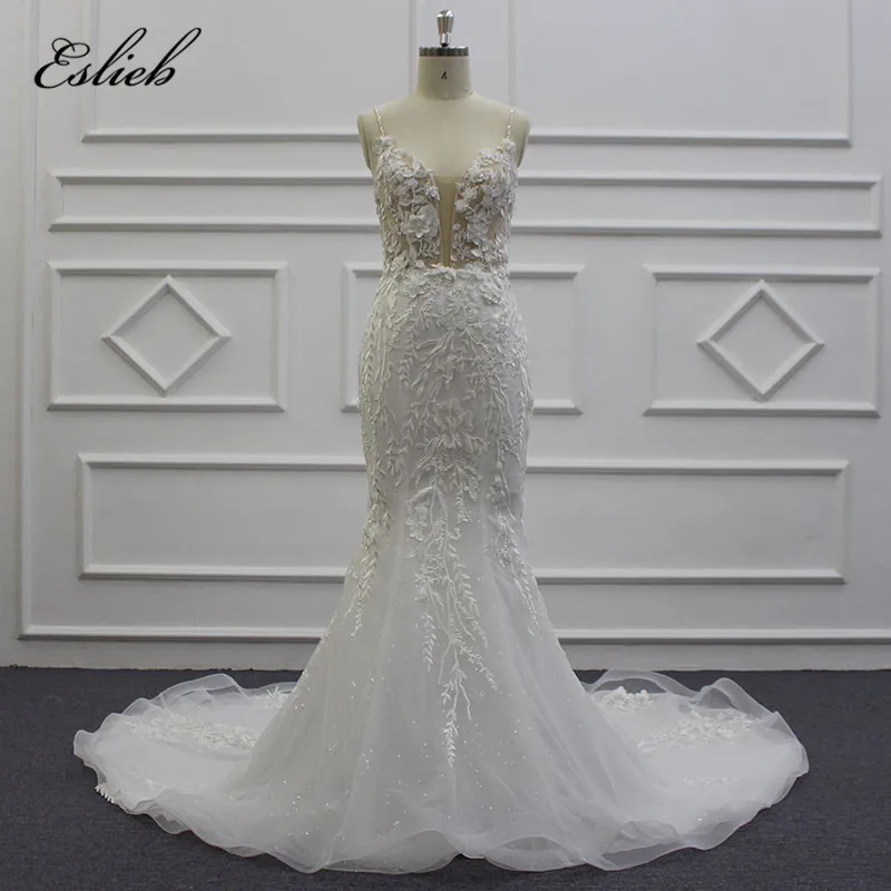 Eslieb Free Shipping Mermaid Deep V-neck wedding dresses Plus size wedding dress 2019 Vestido de Noiva Bridal Gowns
Eslieb Free Shipping Mermaid Deep V-neck wedding dresses Plus size wedding dress 2019 Vestido de Noiva Bridal Gowns