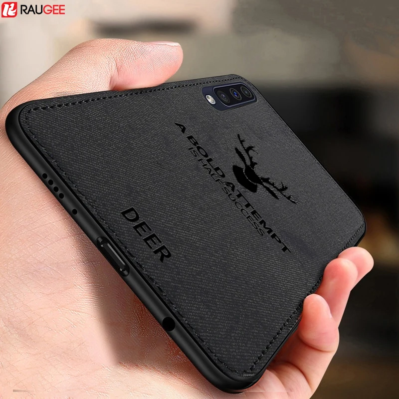 Raugee чехол для Samsung Galaxy A50 A30s бампер мягкий TPU Край Ткань A 30 50 |