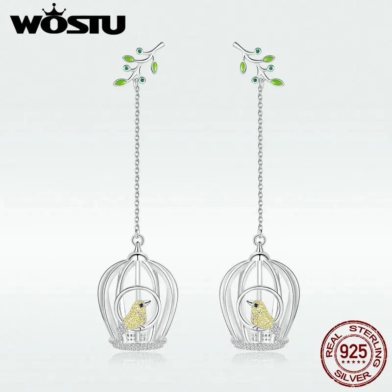WOSTU 2019 New Big Dorp Earrings For Women Jewelry Gift Golden Brid In The Cage Earrings Engagement Wedding DCE003
WOSTU 2019 New Big Dorp Earrings For Women Jewelry Gift Golden Brid In The Cage Earrings Engagement Wedding DCE003