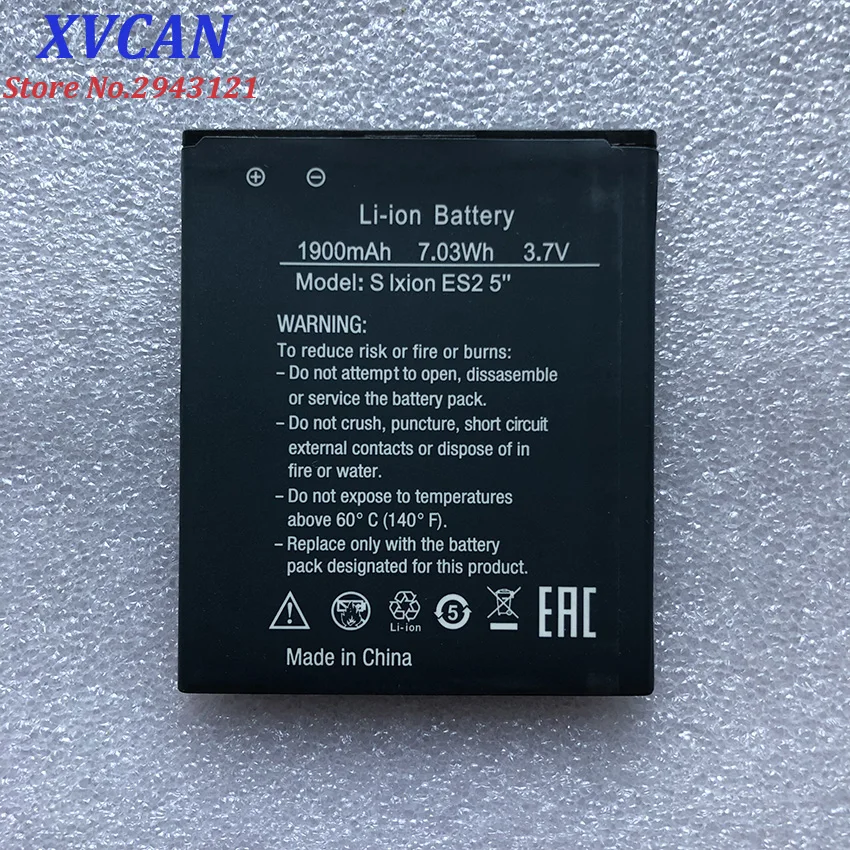 Для DEXP S IXION ES2 5 "аккумулятор 1900mAh." Мобильный телефон литий ионный аккумулятор