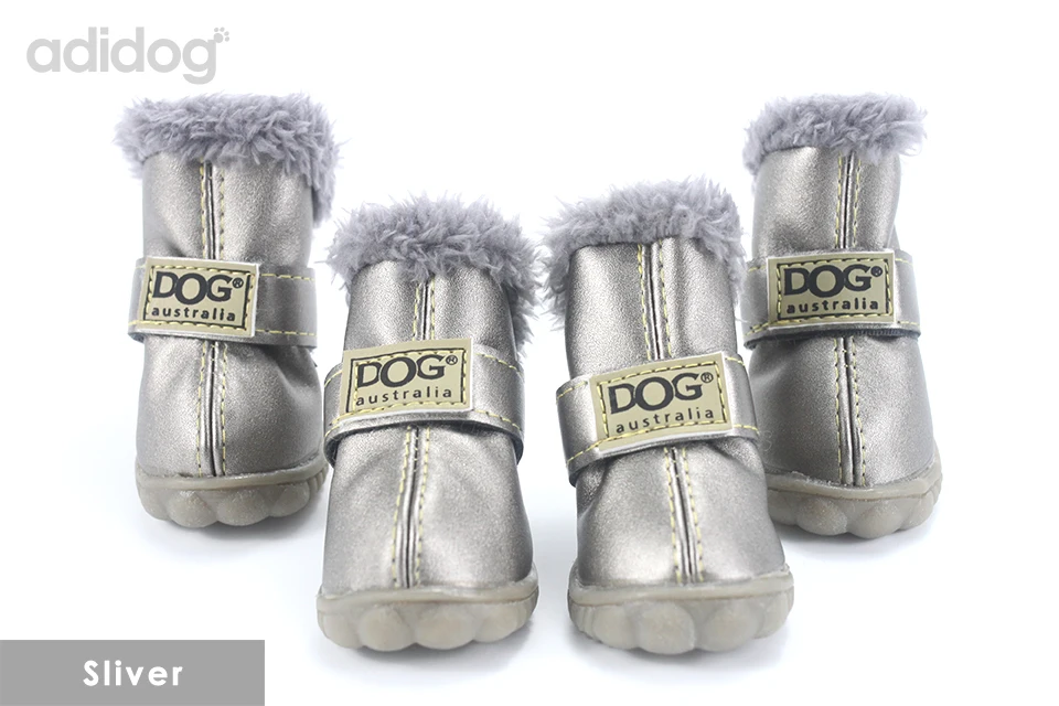 Pet Dog Shoes Winter Super Warm 4pcs set Dogs Boots Cotton Anti Slip XS 2XL Shoes for Small Pet Product ChiHuaHua Waterproof 401