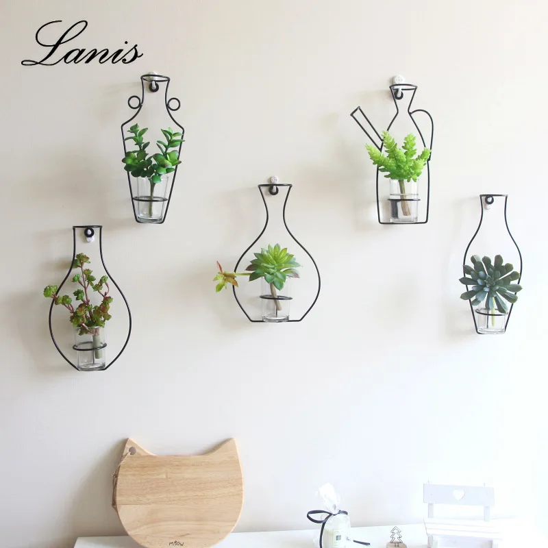 Wire Vase Dry and Fresh Simulated Flower Arrangement Craft North European Style Creative Wall Pendant Frame Wall Flower Pot
Wire Vase Dry and Fresh Simulated Flower Arrangement Craft North European Style Creative Wall Pendant Frame Wall Flower Pot
