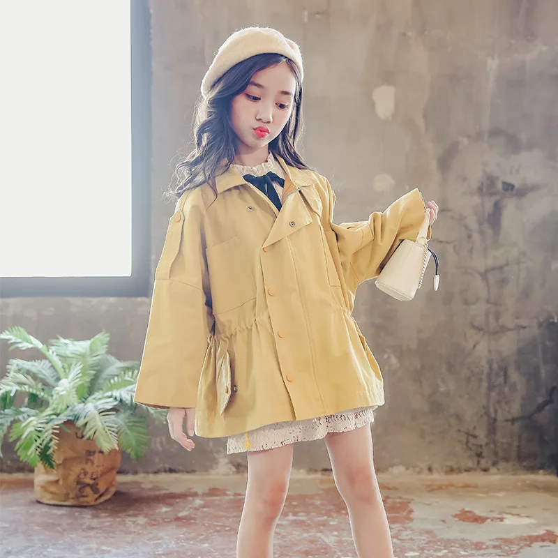 Trench Coat Girl Fall Clothes 2018 Long Sleeve Turn Down Collar Windbreaker Costume Big Girls Kids Outwear Solid Clothing 10 12
Trench Coat Girl Fall Clothes 2018 Long Sleeve Turn Down Collar Windbreaker Costume Big Girls Kids Outwear Solid Clothing 10 12