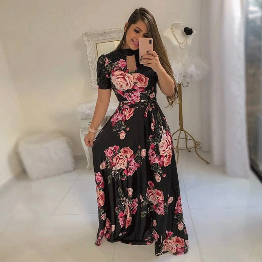 Plus Size Women Summer Dress Vintage Floral Print Short Sleeve A Line Sundress Elegant Fashion Ladies Holiday Beach Dresses H40
Plus Size Women Summer Dress Vintage Floral Print Short Sleeve A Line Sundress Elegant Fashion Ladies Holiday Beach Dresses H40