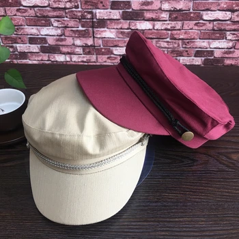 The 2018 version of the new spring and Summer Cotton Top Navy cap fashion Beret peaked cap female star all-match
The 2018 version of the new spring and Summer Cotton Top Navy cap fashion Beret peaked cap female star all-match