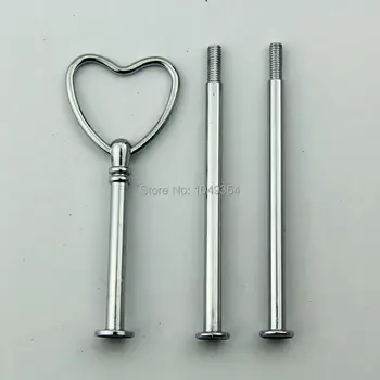 wholesale silver 3 Tiers Cake Plate Stand Handle Fitting Wedding Party love style Rod home decor
wholesale silver 3 Tiers Cake Plate Stand Handle Fitting Wedding Party love style Rod home decor