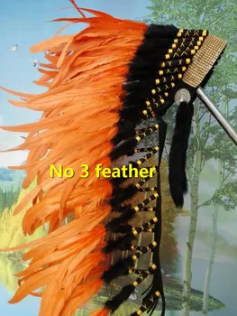 28inch high Orange feather headband feather Headdress halloween costume party event supply
28inch high Orange feather headband feather Headdress halloween costume party event supply