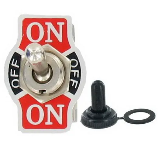 SPDT Waterproof Switch Cap ON-OFF-ON Miniature Toggle Switches 15A 250VAC / 20A 125VAC VE181 P
SPDT Waterproof Switch Cap ON-OFF-ON Miniature Toggle Switches 15A 250VAC / 20A 125VAC VE181 P
