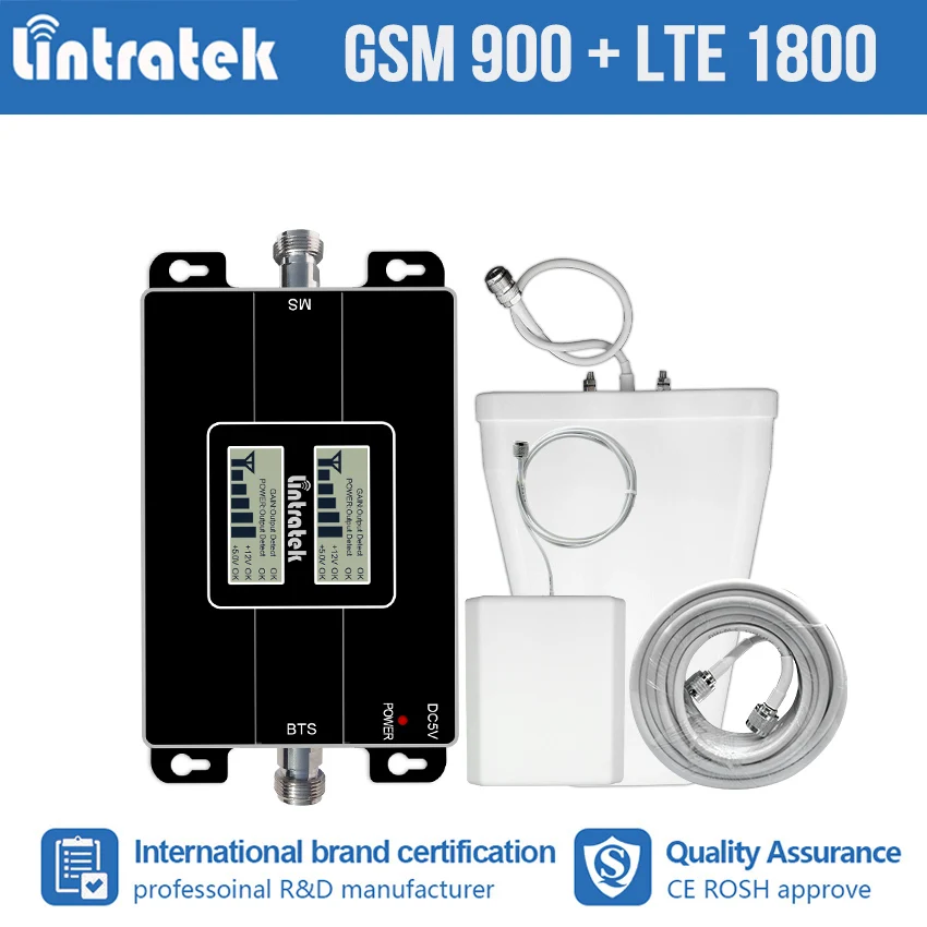 lintratek GSM 4G 900 1800 MHz Cellular Signal Booster 2G 900 MHz DCS 1800 Repeater LTE Band 3 1800 Cell Phone Amplifier Kit #7+1
lintratek GSM 4G 900 1800 MHz Cellular Signal Booster 2G 900 MHz DCS 1800 Repeater LTE Band 3 1800 Cell Phone Amplifier Kit #7+1