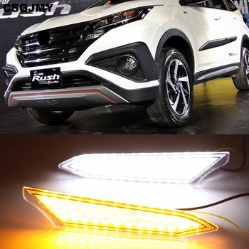 2PCS LED DRL Daytime Running Light With Yellow Turn Signal Style Relay 12V ABS Waterproof Fog Lamp For Toyota Rush 2018 2019
2PCS LED DRL Daytime Running Light With Yellow Turn Signal Style Relay 12V ABS Waterproof Fog Lamp For Toyota Rush 2018 2019
