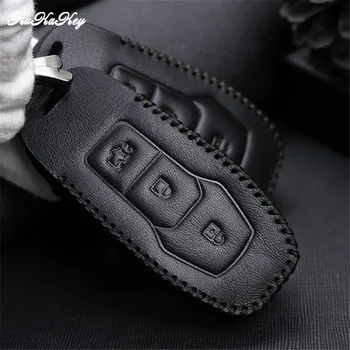2018 Car Key Fob Leather Case Cover For Ford Mondeo 2.0T Mustang 2015 Edge 3 Button Remote Key Protectoer Shell Holder Keychain
2018 Car Key Fob Leather Case Cover For Ford Mondeo 2.0T Mustang 2015 Edge 3 Button Remote Key Protectoer Shell Holder Keychain