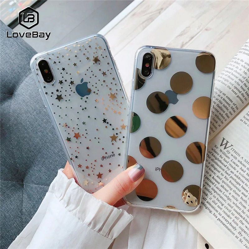 Lovebay Phone Case For iPhone 11 6 6s 7 8 Plus X XR XS 11Pro Max Electroplated Star Wave Point Clear Soft TPU For iPhone X Cover
Lovebay Phone Case For iPhone 11 6 6s 7 8 Plus X XR XS 11Pro Max Electroplated Star Wave Point Clear Soft TPU For iPhone X Cover