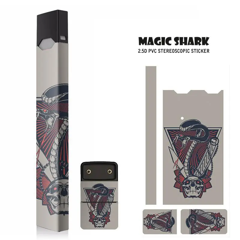 Magic Shark Stereo Skull Cool Film Stickers For Juul Electronic Cigarette Accessory Protection Cover Case Sticker For Juul
Magic Shark Stereo Skull Cool Film Stickers For Juul Electronic Cigarette Accessory Protection Cover Case Sticker For Juul