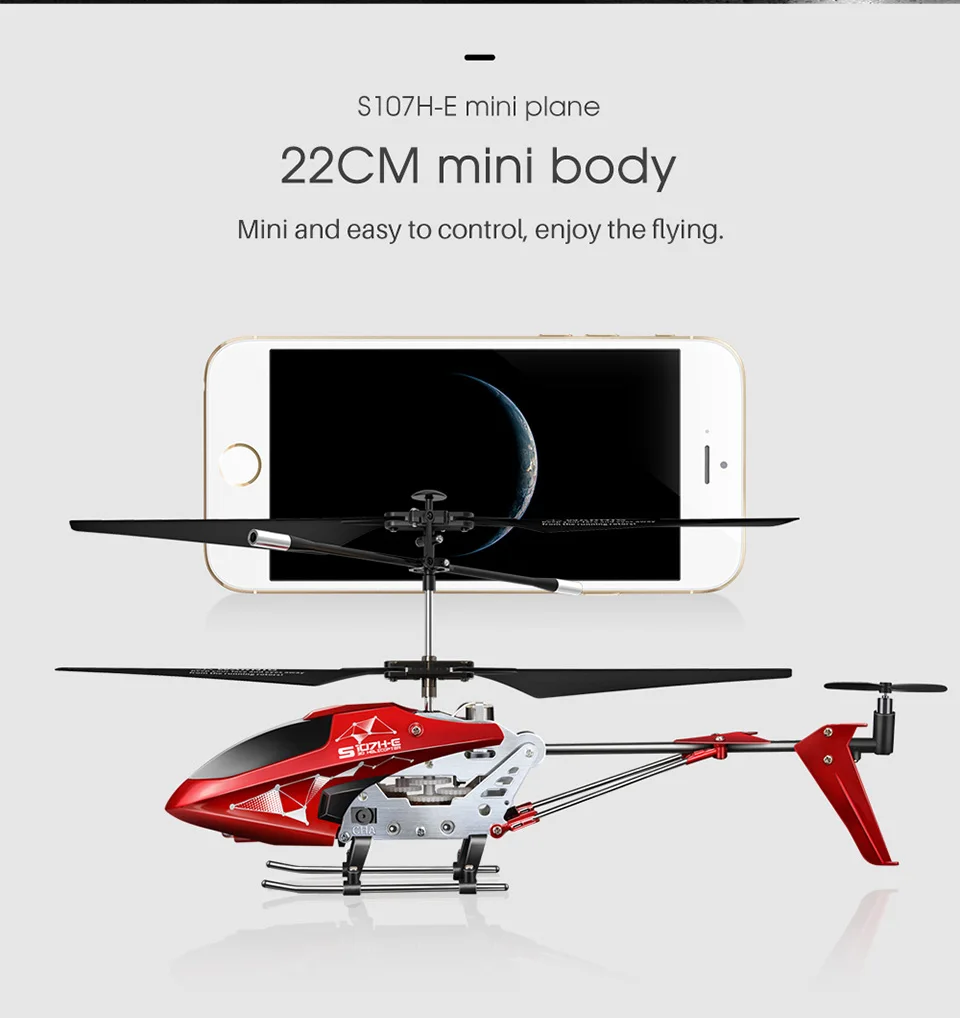 2.4G 3.5CH Hover Altitude Hold RC Helicopter With Gyro RTF - S107H 13 2.4G 3.5CH Hover Altitude Hold RC Helicopter With Gyro RTF - S107H 13