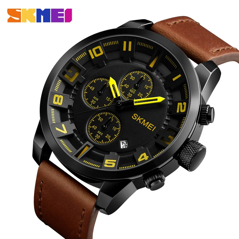 2018 SKMEI Mens Watches Top Brand Luxury Leather Sport Men Wrist Watch Waterproof Date Quartz Watch Male Clock Relogio Masculino
2018 SKMEI Mens Watches Top Brand Luxury Leather Sport Men Wrist Watch Waterproof Date Quartz Watch Male Clock Relogio Masculino
