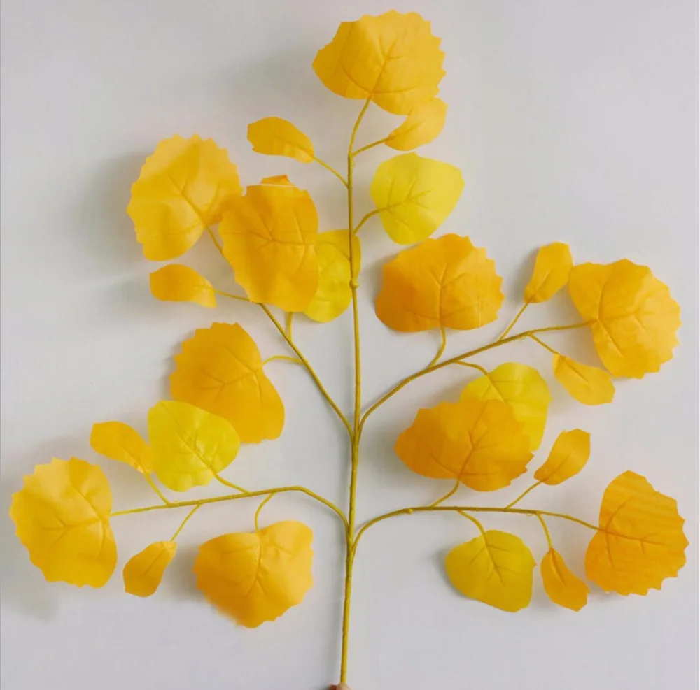 12pcs 60cm Yellow Poplar Tree Leaf Leaves Branch Silk Artificial For Wedding Home Office Hotel Decoration
12pcs 60cm Yellow Poplar Tree Leaf Leaves Branch Silk Artificial For Wedding Home Office Hotel Decoration