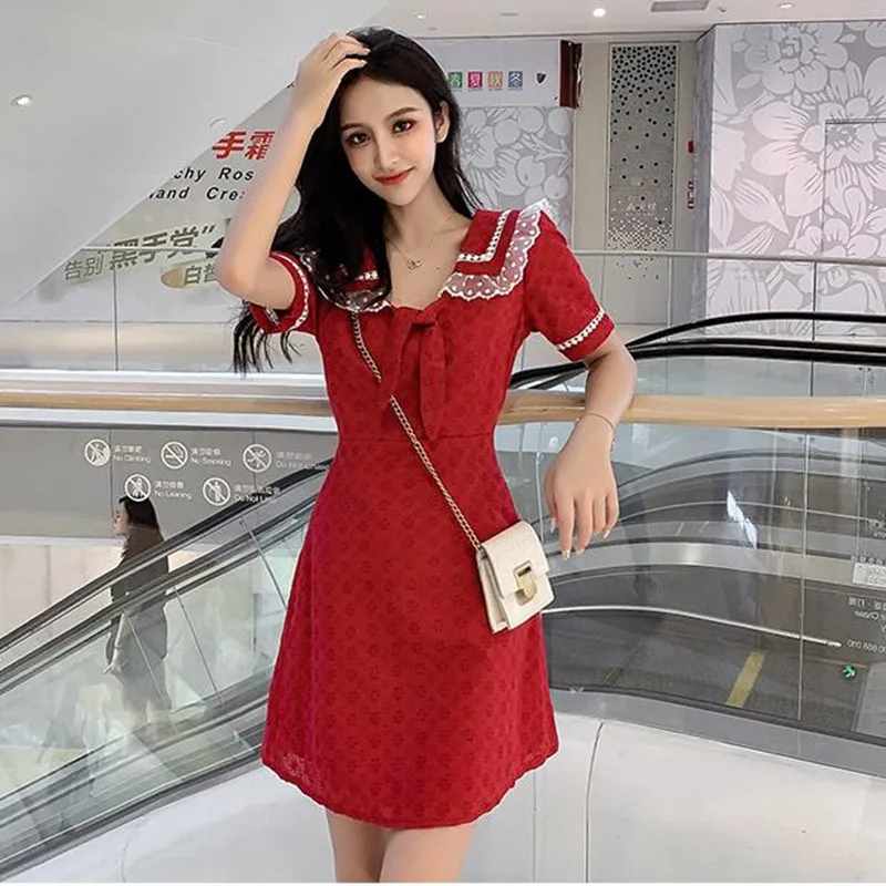 New 2019 Summer Runway Designer Women Retro Lace Patchwork Hollow Out Crochet Cute Mini Dress Women Short Sleeve Girls Dresses
New 2019 Summer Runway Designer Women Retro Lace Patchwork Hollow Out Crochet Cute Mini Dress Women Short Sleeve Girls Dresses