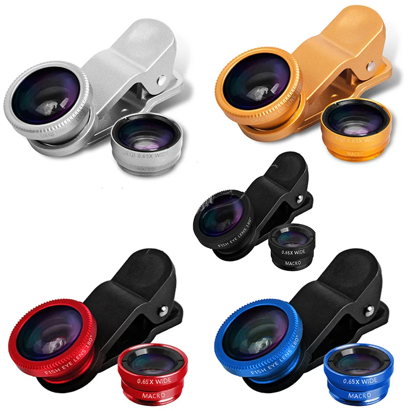 Universal 3 in 1 Clip on Macro Wide Angle Fish Eye Kit Phone camera Lens For iPhone/Samsung/HuaWei/XiaoMi/Oppo/Vivo
Universal 3 in 1 Clip on Macro Wide Angle Fish Eye Kit Phone camera Lens For iPhone/Samsung/HuaWei/XiaoMi/Oppo/Vivo