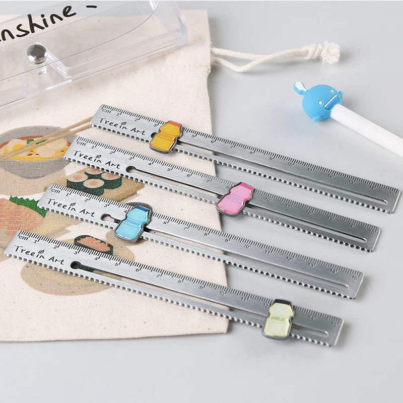 1 PC Creative Cartoon Metal Steel Rulers Multi-function Sliding Measuring Scale Students Stationery
1 PC Creative Cartoon Metal Steel Rulers Multi-function Sliding Measuring Scale Students Stationery