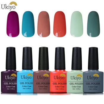 Ukiyo 10ML Nail Gel Polish 6pieces/lot Pure Color Gel Varnish Vernis Semi Permanent Soak Off Hybrid Varnish Gel Polish Lacquer
Ukiyo 10ML Nail Gel Polish 6pieces/lot Pure Color Gel Varnish Vernis Semi Permanent Soak Off Hybrid Varnish Gel Polish Lacquer