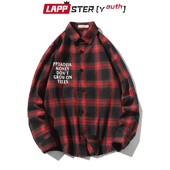 LAPPSTER Men Streetwear Plaid Shirts 2020 Harajuku Casual Long Sleeve Shirts Cotton Korean Fashions Hip Hop Shirts Plus Size 5XL
LAPPSTER Men Streetwear Plaid Shirts 2020 Harajuku Casual Long Sleeve Shirts Cotton Korean Fashions Hip Hop Shirts Plus Size 5XL