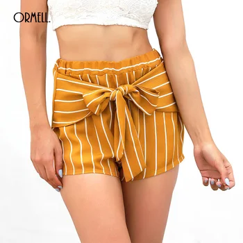 ORMELL Summer Ladies High Waist Beach Hot Shorts Bandage Stripe Short Pants Women 2018 Korean Fashion Sexy Vecation Shorts Femme
ORMELL Summer Ladies High Waist Beach Hot Shorts Bandage Stripe Short Pants Women 2018 Korean Fashion Sexy Vecation Shorts Femme