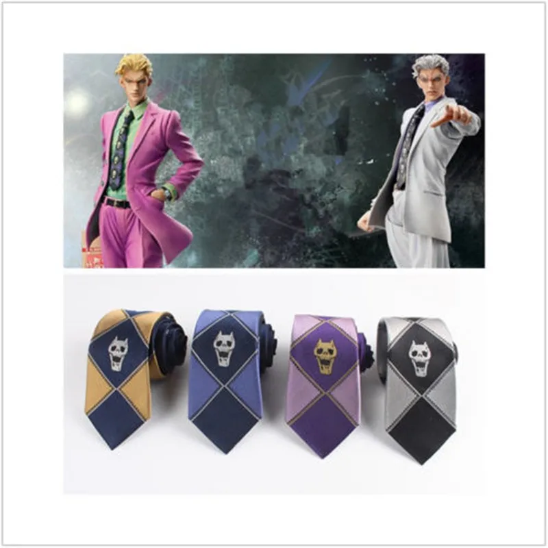 4 Colors JoJo's Bizarre Adventure KILLER QUEEN Heavens Door Kira Yoshikage Tie Cosplay Silk Tie Cosplay Costumes Cool Gift
4 Colors JoJo's Bizarre Adventure KILLER QUEEN Heavens Door Kira Yoshikage Tie Cosplay Silk Tie Cosplay Costumes Cool Gift