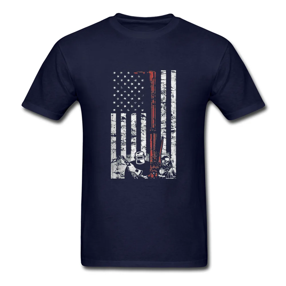 New Arrival welder 218 3D Printed T Shirts O Neck Pure Cotton Men Tops T Shirt Short Sleeve Summer 3D Printed Tops Shirts welder 218 navy