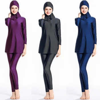 Islamic Women Swim Wear Large Size Solid Color Slim Non-slip Hooded Three-piece Women's Beachwear
Islamic Women Swim Wear Large Size Solid Color Slim Non-slip Hooded Three-piece Women's Beachwear