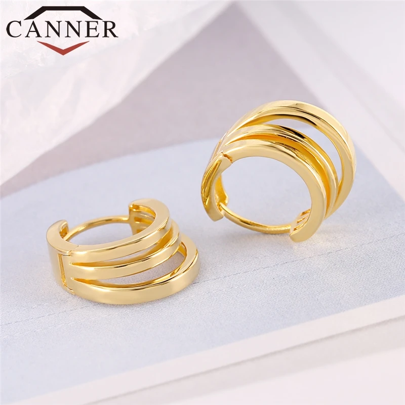 CANNER Simple 925 Sterling Silver Multilayer Round Hoop Earring Gold Color Geometric Earrings for Women Jewelry FO
CANNER Simple 925 Sterling Silver Multilayer Round Hoop Earring Gold Color Geometric Earrings for Women Jewelry FO