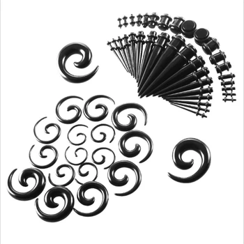 54PCS/Lot 14G-00G Ear Expansion Fashion Ear Plug Acrylic Animal Snails Spiral Ear Stretcher Expander Men Body Piercing Jewelry
54PCS/Lot 14G-00G Ear Expansion Fashion Ear Plug Acrylic Animal Snails Spiral Ear Stretcher Expander Men Body Piercing Jewelry