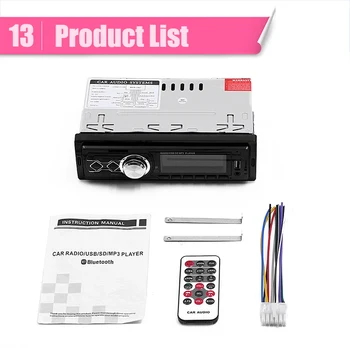 Stereo Audio Player TF USB Auto FM Transmitter Modulator Car Mp3 Player Single Din FM Radio Car Bluetooth Handsfree AUX
Stereo Audio Player TF USB Auto FM Transmitter Modulator Car Mp3 Player Single Din FM Radio Car Bluetooth Handsfree AUX