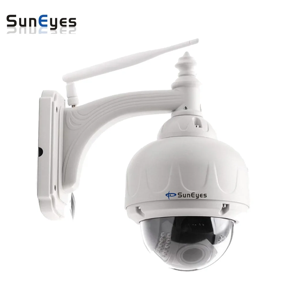 Image SunEyes SP V706W V1806SW Wireless Wifi HD Dome IP Camera Outdoor PTZ Pan Tilt Zoom Auto Focus with 960P and 1080P Optional