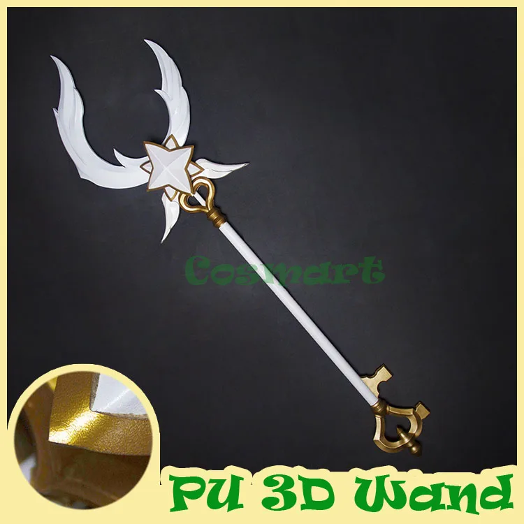 PU 3D Wand!High Quality Game LOL figure Soraka Mother of Stars Cosplay Weapon Props Hand-made High quality New 2017 free shippin
PU 3D Wand!High Quality Game LOL figure Soraka Mother of Stars Cosplay Weapon Props Hand-made High quality New 2017 free shippin