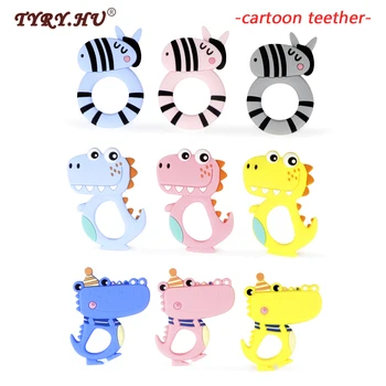 TYRY.HU 1pc Cartoon Dinosaur Zebra Crocodile Animal Silicone Loose Beads Food Grade Baby DIY Teething Necklace Jewelry Making
TYRY.HU 1pc Cartoon Dinosaur Zebra Crocodile Animal Silicone Loose Beads Food Grade Baby DIY Teething Necklace Jewelry Making
