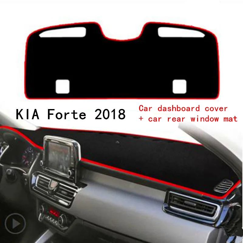 TAIJS 2018 left hand drive delicate style car dashboard mat pad and Car rear window for KIA Forte | Автомобили и мотоциклы