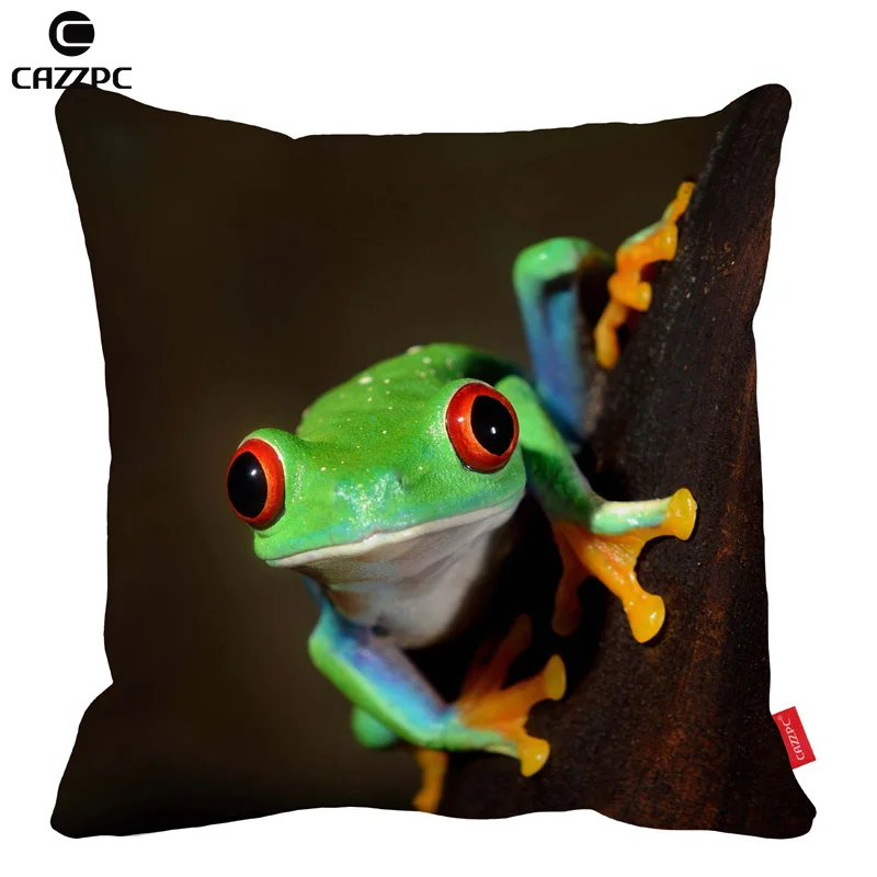 Red-eye Green Frog Animal Almofadas Print Decorative Pillowcases Throw Pillows Cases Cushion Covers Car Seat Chair Home Decor
Red-eye Green Frog Animal Almofadas Print Decorative Pillowcases Throw Pillows Cases Cushion Covers Car Seat Chair Home Decor