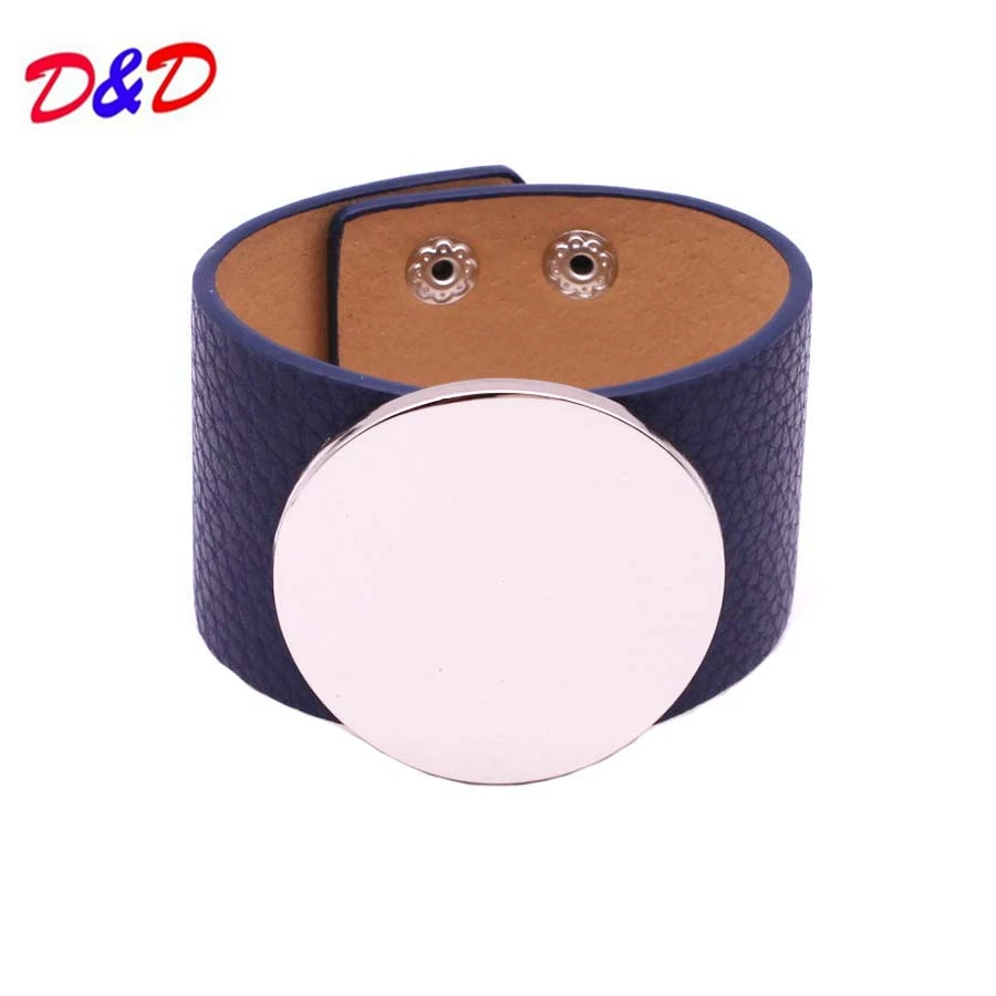 

Pulseira Masculina Real Round Bangles 2019 New Hand Fashion Leather Bracelet Simple All Match Ms Word Wide Women Wrap Wristband