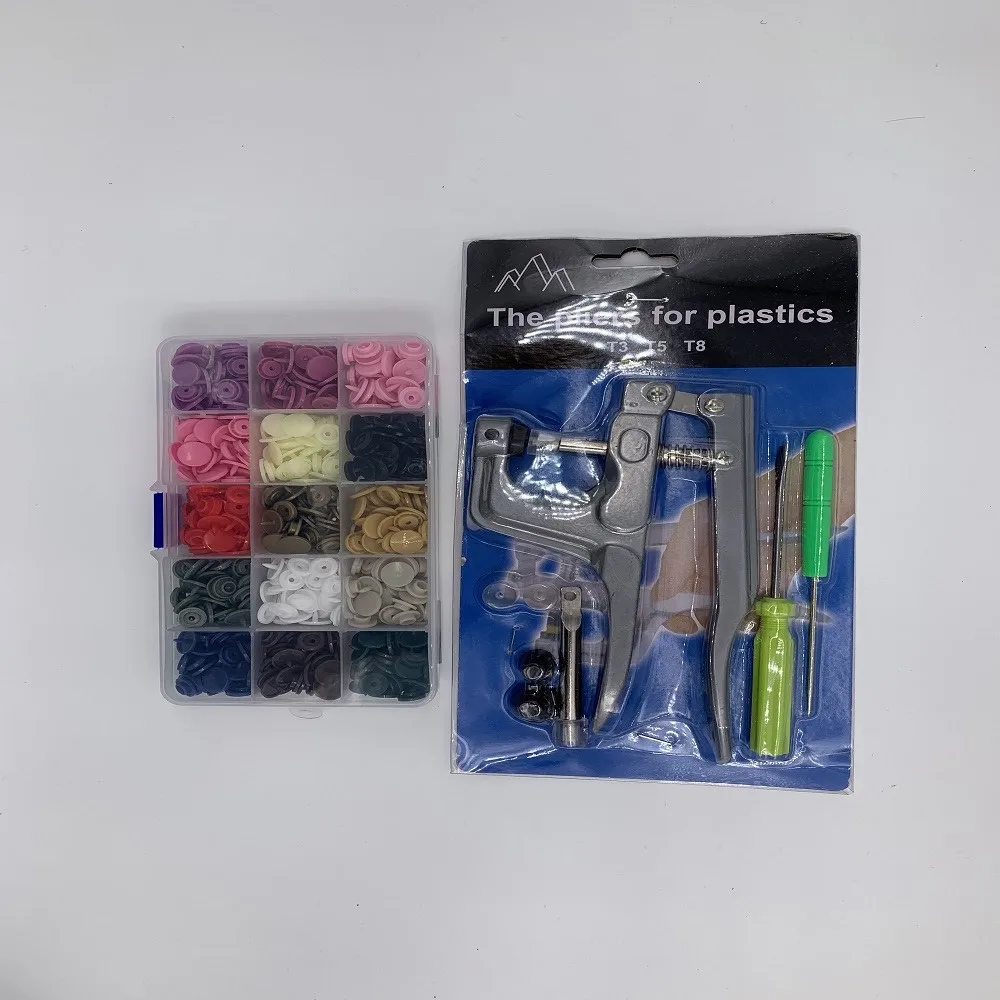 U Shape Fastener Snap Pliers KAM Button + 150 set T5 Plastic Resin Snap Button Press Stud Cloth Button Press Machine Sewing Tool
U Shape Fastener Snap Pliers KAM Button + 150 set T5 Plastic Resin Snap Button Press Stud Cloth Button Press Machine Sewing Tool
