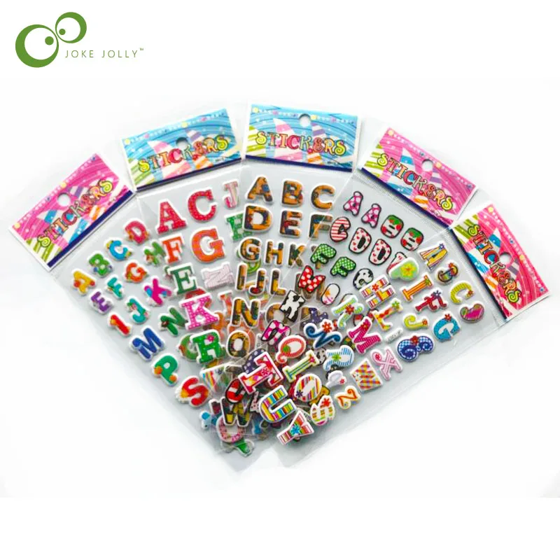 20sheets/lot Cartoon alphabet bubble stickers, cute baby toys 3D Letter bubble stickers, puzzle educational stickers LYQ
20sheets/lot Cartoon alphabet bubble stickers, cute baby toys 3D Letter bubble stickers, puzzle educational stickers LYQ