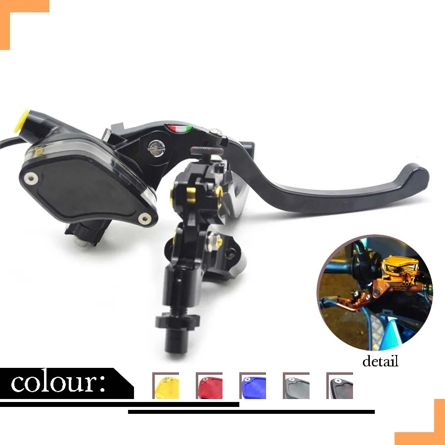 Black Universal 7/8" 22mm Motorcycle Front Brake Clutch Master Cylinder Hydraulic Pump Lever For Honda Yamaha Suzuki Kawasaki
Black Universal 7/8" 22mm Motorcycle Front Brake Clutch Master Cylinder Hydraulic Pump Lever For Honda Yamaha Suzuki Kawasaki