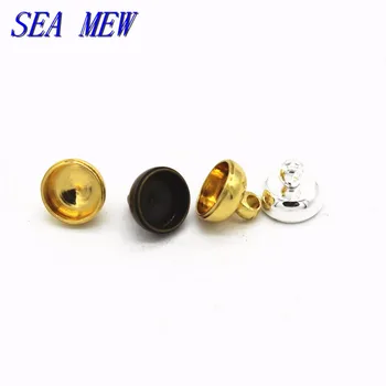 100PCS 6*7mm Pendant Connector Bail Cup Cap Tassel Cap Gold Antique Bronze Silver Color Suspension Clasp DIY Jewelry Accessory
100PCS 6*7mm Pendant Connector Bail Cup Cap Tassel Cap Gold Antique Bronze Silver Color Suspension Clasp DIY Jewelry Accessory