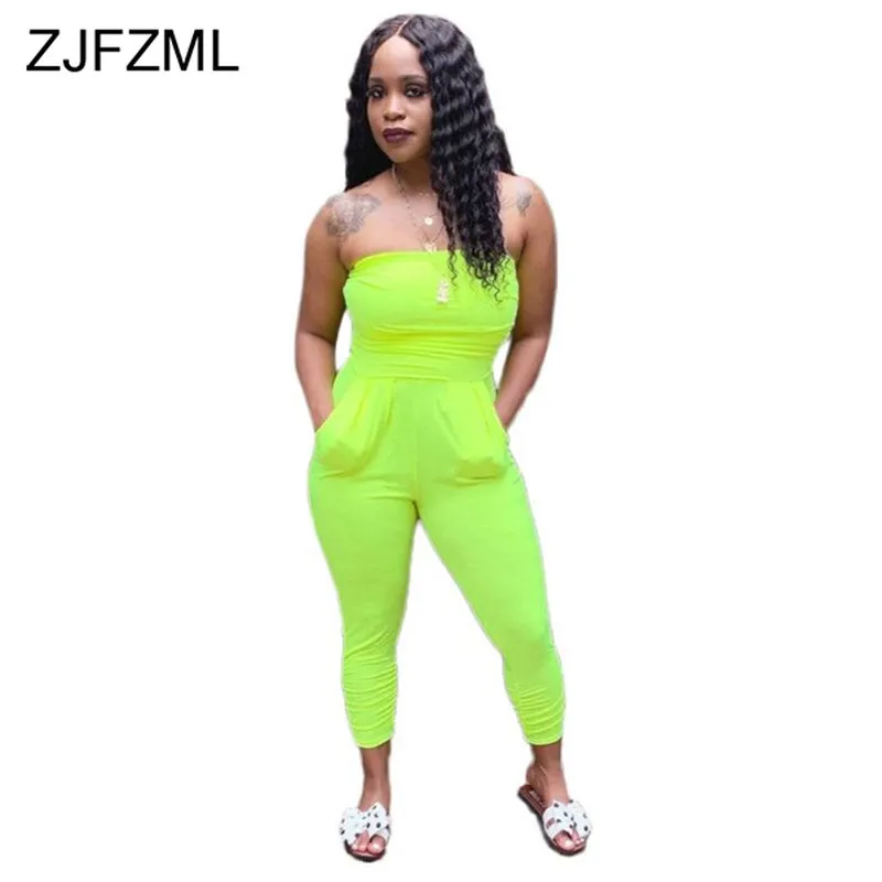 Off Shoulder Sexy Bodycon Jumpsuits Women Neon Green Strapless Open Back Party Romper Summer Ladies Sleeveless One Piece Overall
Off Shoulder Sexy Bodycon Jumpsuits Women Neon Green Strapless Open Back Party Romper Summer Ladies Sleeveless One Piece Overall