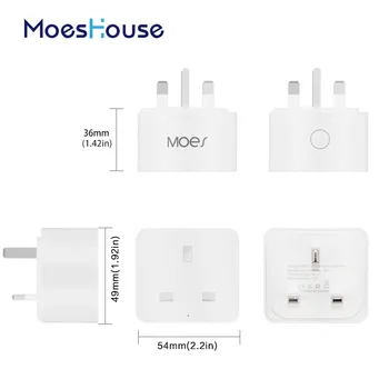 WiFi Smart Socket Power UK Plug Outlet Mobile APP Remote Control Works Amazon Alexa Echo Google Home No Hub Required
WiFi Smart Socket Power UK Plug Outlet Mobile APP Remote Control Works Amazon Alexa Echo Google Home No Hub Required